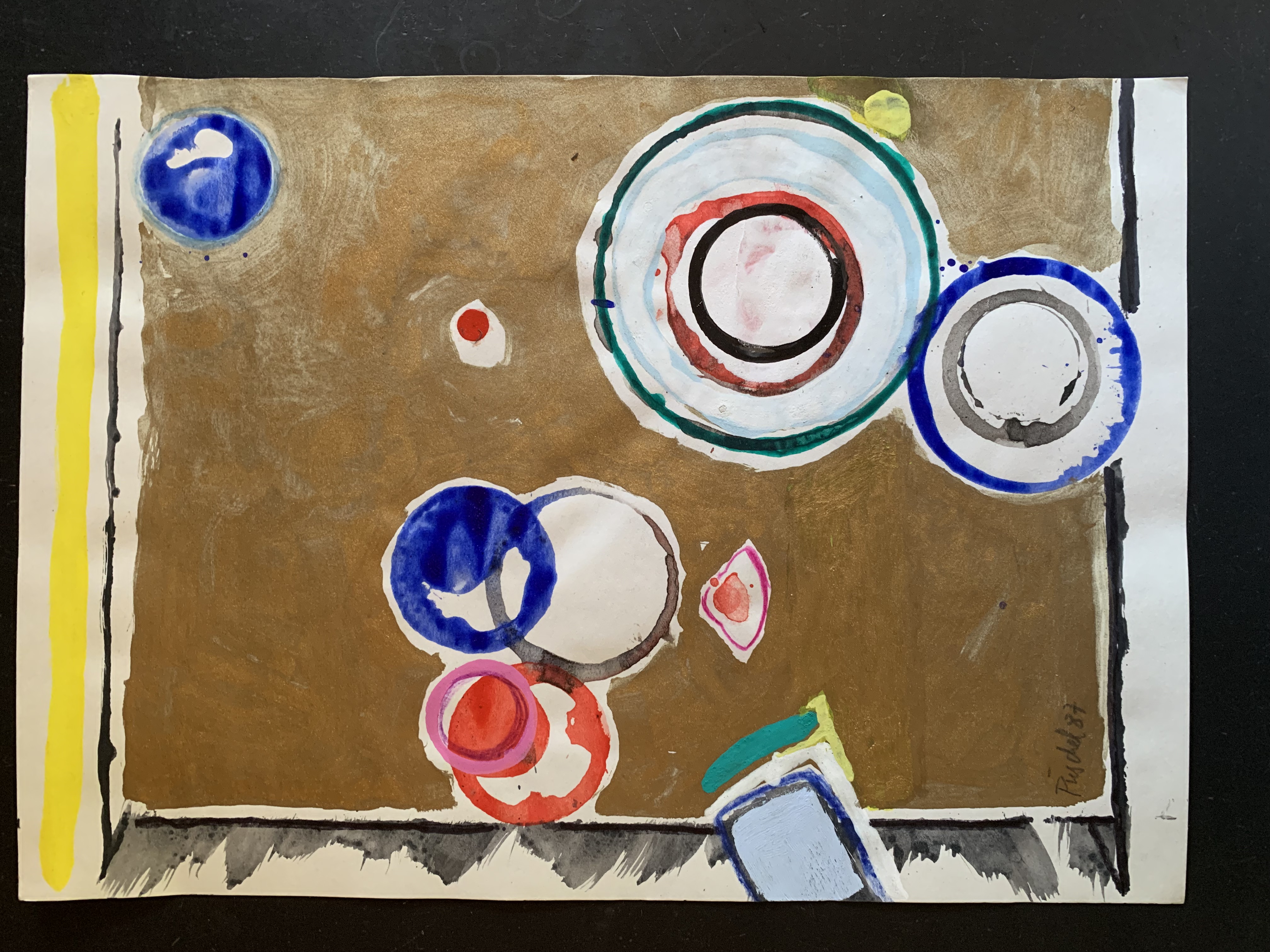 Mischtechnik auf Papier, 1987