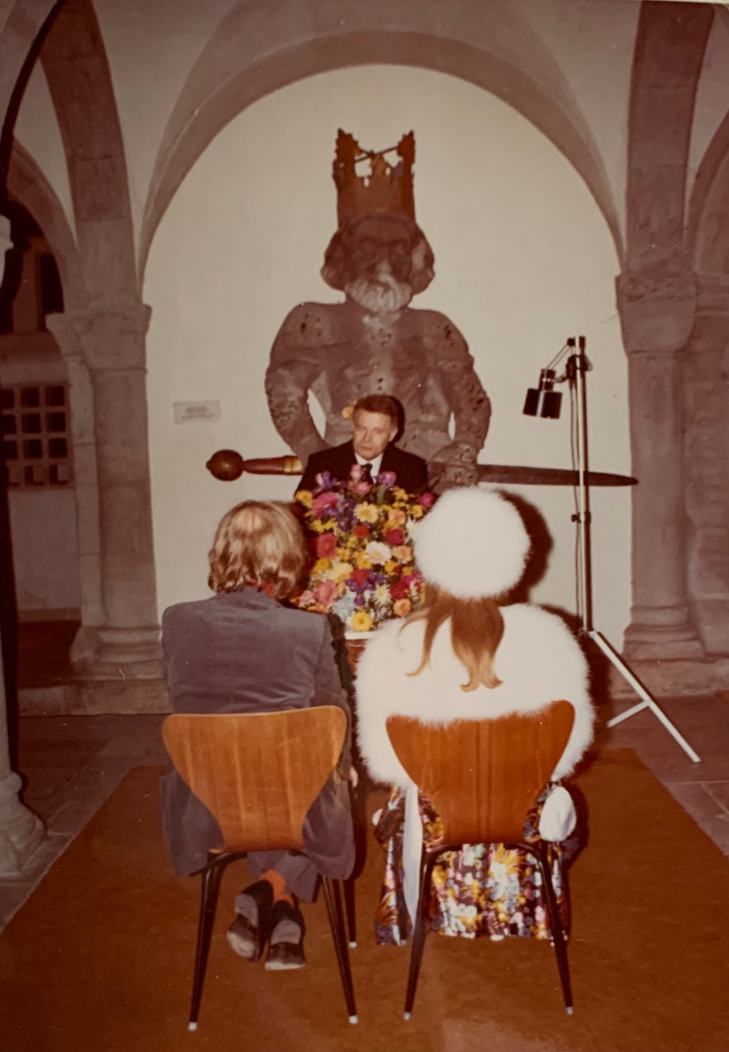 Trauung von Secondo und Caecilia Püschel in der Krypta des Grossmünsters